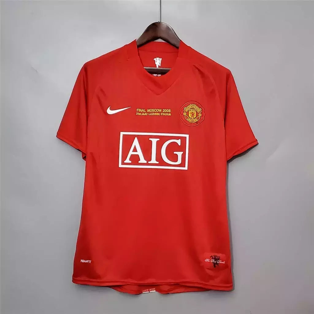 Jersey Manchester United 2007-2008 Local, Edición Retro, Red Devils