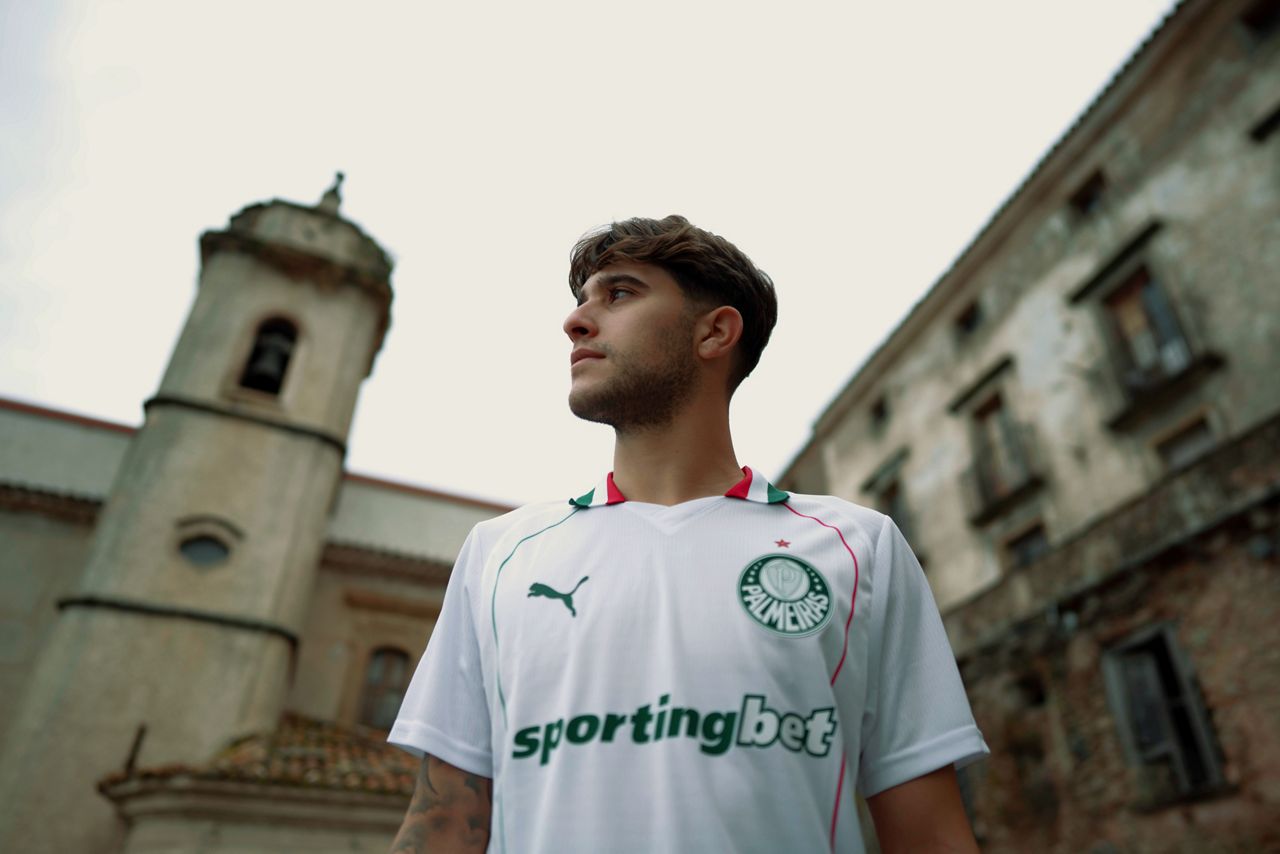 Playera De Palmeiras Visitante 2026, Blanco, Puma, Brasil
