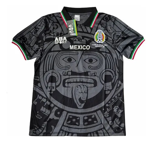 Jersey México 1998 Concepto Manga Corta, Retro, Aba Sport