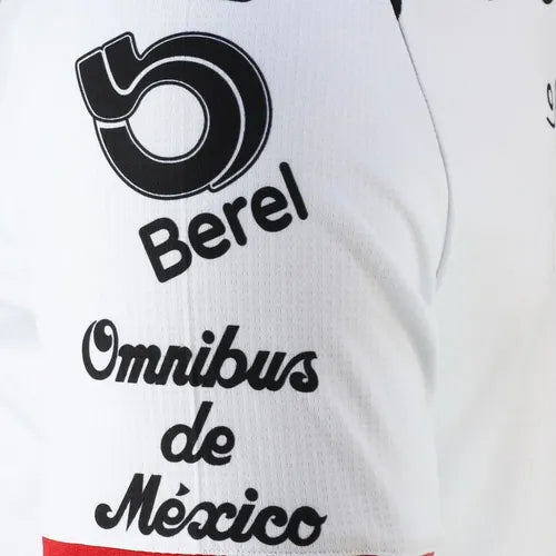 Playera Futból Atlas Visitante 2026, Blanca, Rojinegros