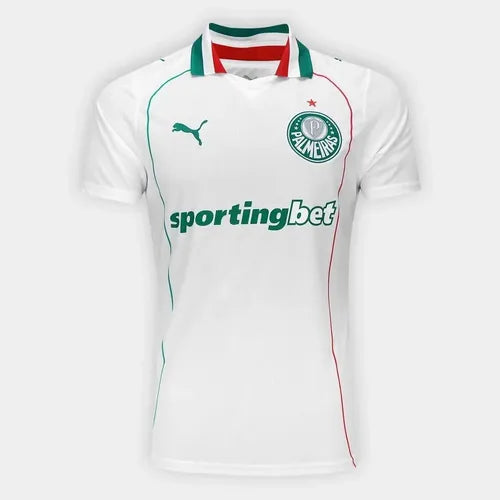 Playera De Palmeiras Visitante 2026, Blanco, Puma, Brasil
