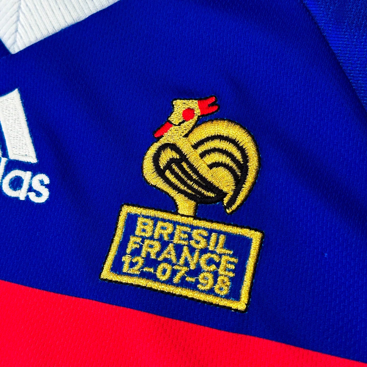 Jersey Francia 1998 Local, Edición Retro, Les Bleus