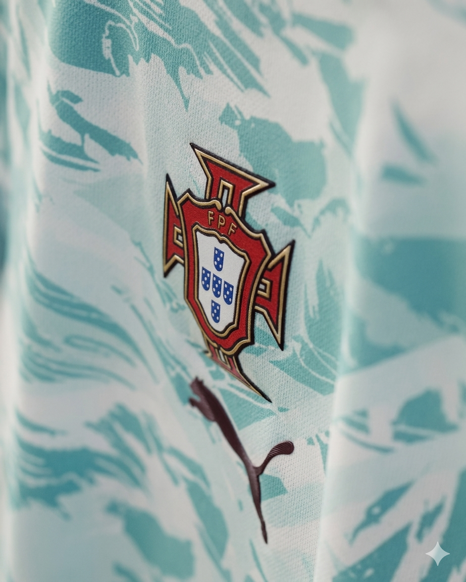 Jersey Seleção Portugal Alternativa Azul 2026, Edición Oficial, Copa del Mundo