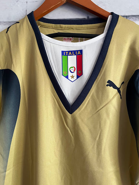 Jersey Italia 2006 Portero Manga, Original, Puma, Retro