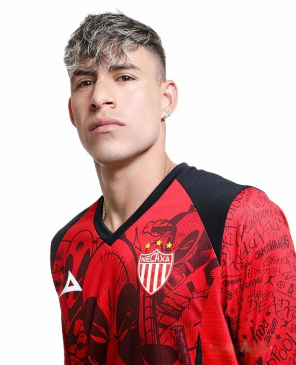 Playera Rayos Del Necaxa 2026 Deadpool, Rojo Conmemorativa