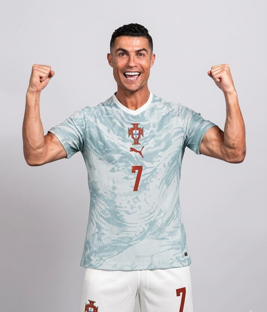 Jersey Seleção Portugal Alternativa Azul 2026, Edición Oficial, Copa del Mundo