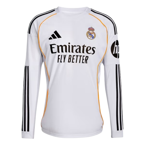 Jersey Real Madrid Local Manga Larga 2026, Edición Oficial, Los Blancos