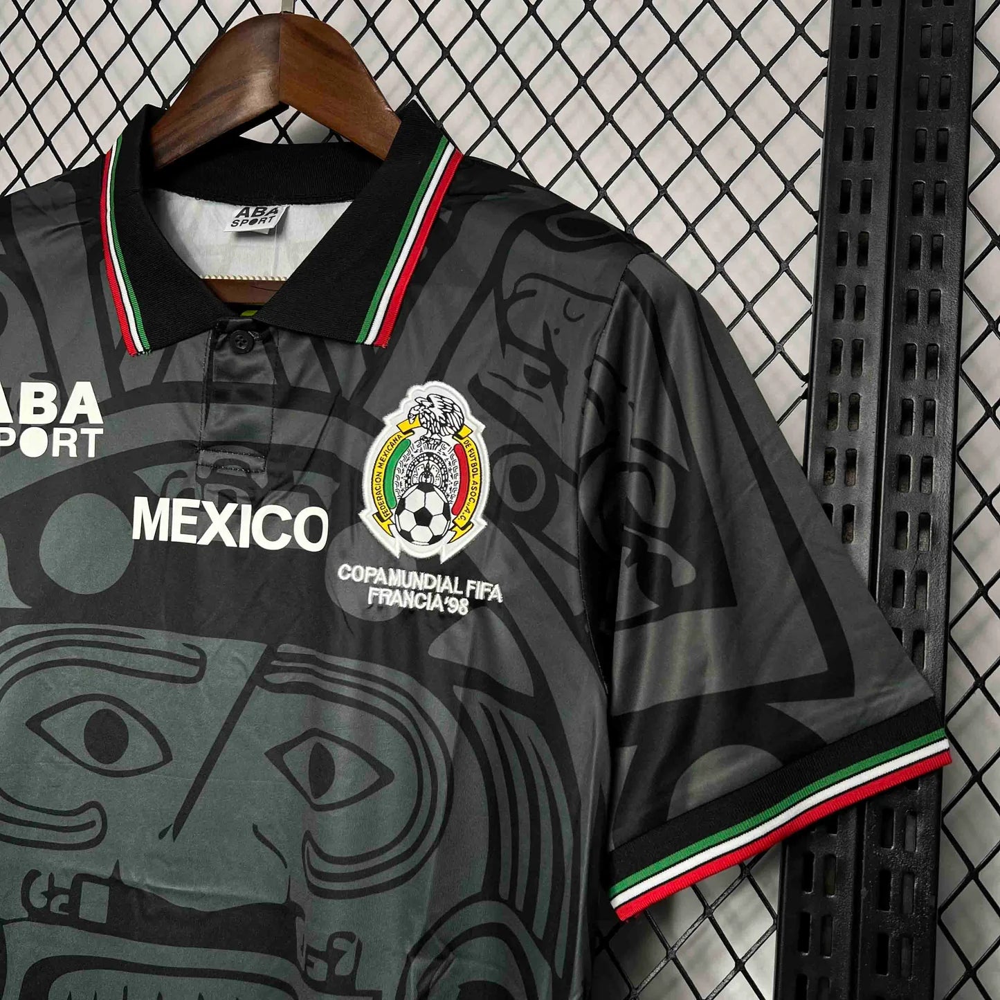 Jersey México 1998 Concepto Manga Corta, Retro, Aba Sport