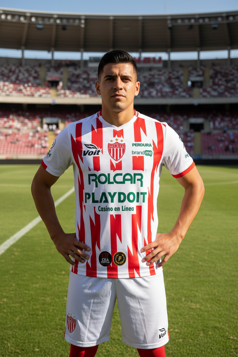 Hombre con jersey del Necaxa