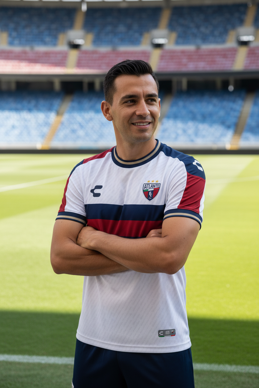Jersey Atlante Visitante con hombre