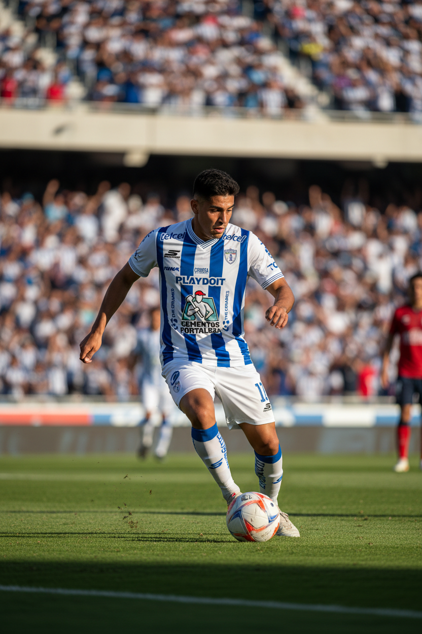 Jersey Pachuca con jugador