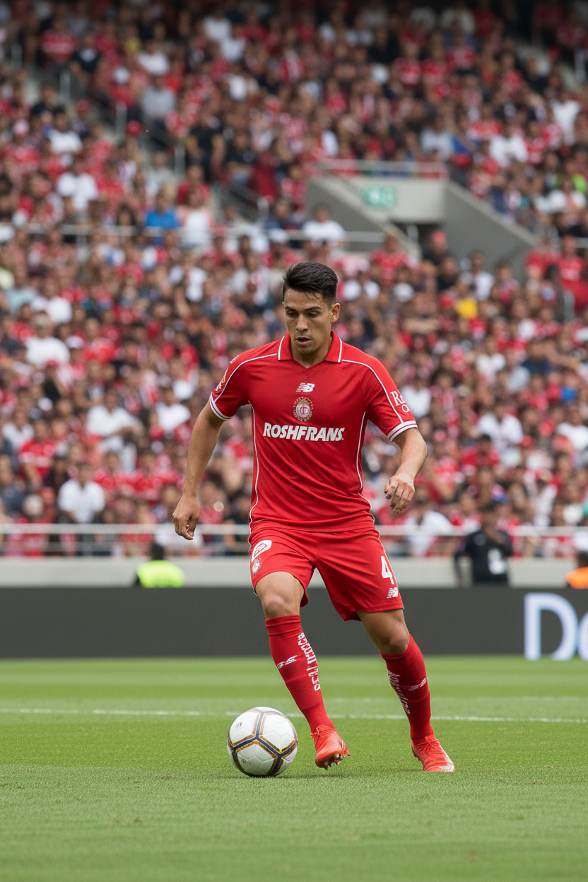 Jersey Toluca con jugador